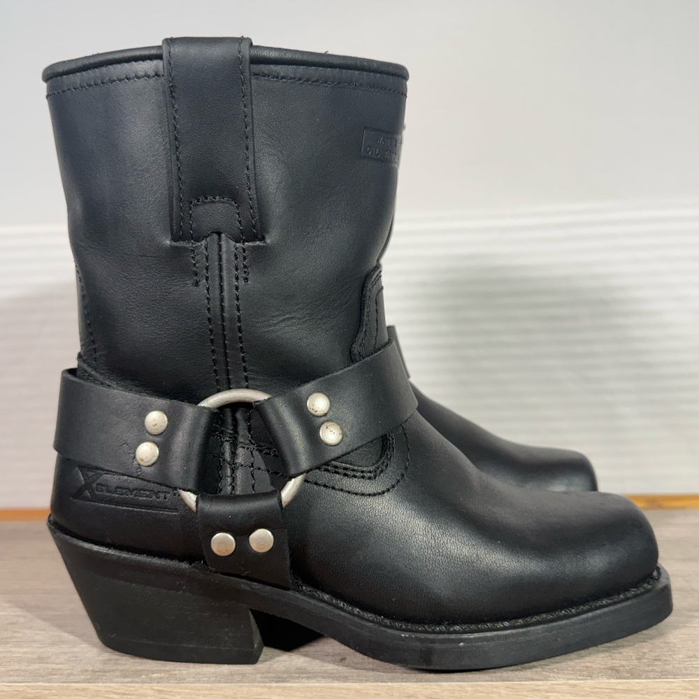 Black Women's Heeled Harness Boots - Brand